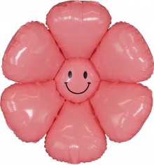 Шар Фигура Цветок, Ромашка, Розовый (в упаковке)