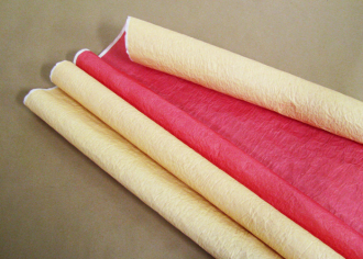 Бумага Эколюкс (жатая) пастель Красный / Желтый