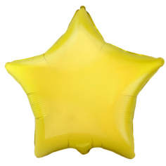 Шар Звезда, Жёлтый / Yellow (в упаковке)