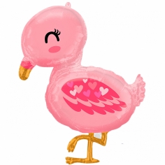 Шар Фигура Фламинго малыш (в упаковке)