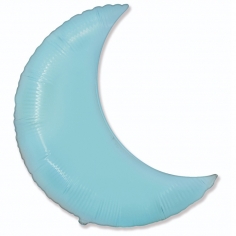 Шар фигура, Полумесяц, Голубой / Crescent Moon 